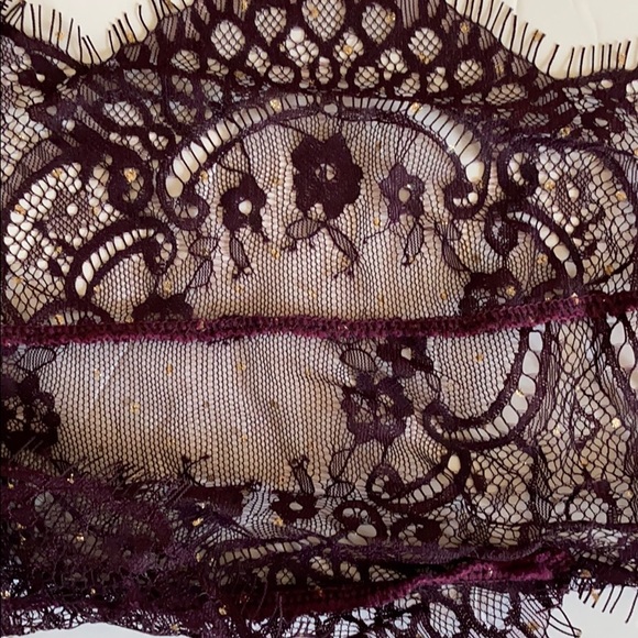 Free People Showoff  Bodysuit Metallic Fig XS - Picture 11 of 13